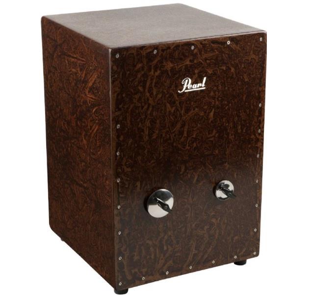Pearl Box Cajon with Snare, 2 Jingle Types, and Fiberglass Box 