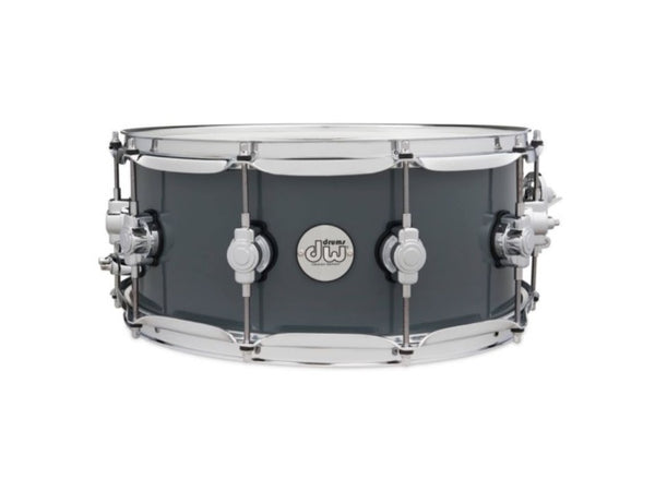 DW Design Series 6x14 Snare Drum Steel Grey