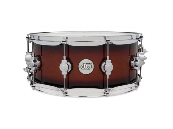 DW Design Series 6x14 Snare Drum Tobacco Burst