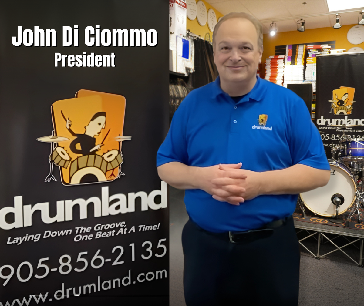 Inside Drumland drum shop