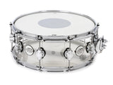 DW Design Series 6x14 Snare Drum Clear Acrylic