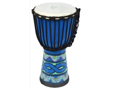 Ecko 8" Painted Djembe Blue