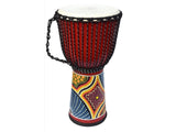 Ecko 10" x 20" Painted Djembe Red