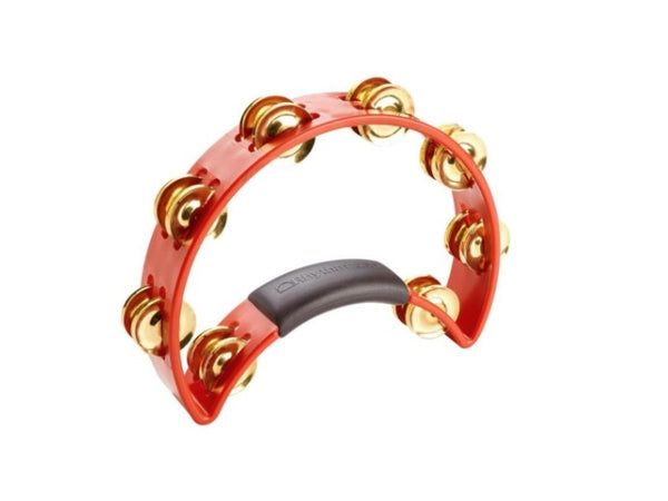 Rhythm Tech Standard Tambourine with Brass Jingles Red