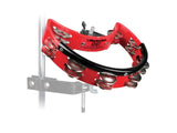 Rhythm Tech Drumset Tambourine with Nickel Jingles Red
