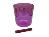 Sela Percussion 6.75” Infinity Crystal Singing Bowl in C4 432 Hz Magenta