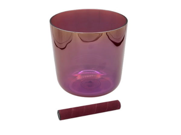 Sela Percussion 5.25” Infinity Crystal Singing Bowl in B4 432 Hz Purple