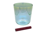 Sela Percussion 6.0” Infinity Crystal Singing Bowl in F4 432 Hz Turquoise