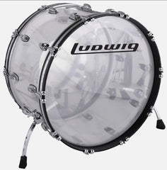 Ludwig Vistalite Clear Bass Drum 14x26 LB946V38WC