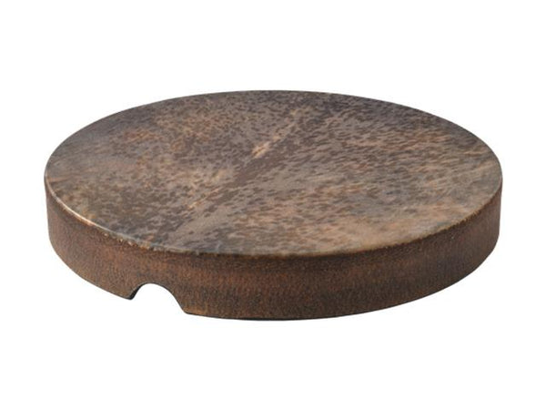 Tambour à cadre en goudron Remo 22" avec motif en peau de chèvre rayée