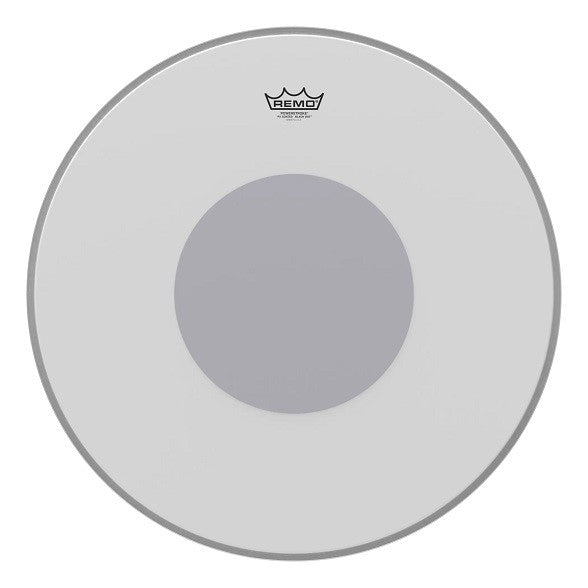 Remo 22" Powerstroke 3 Coated Black Dot Bass Drum Head - Bottom Black Dot