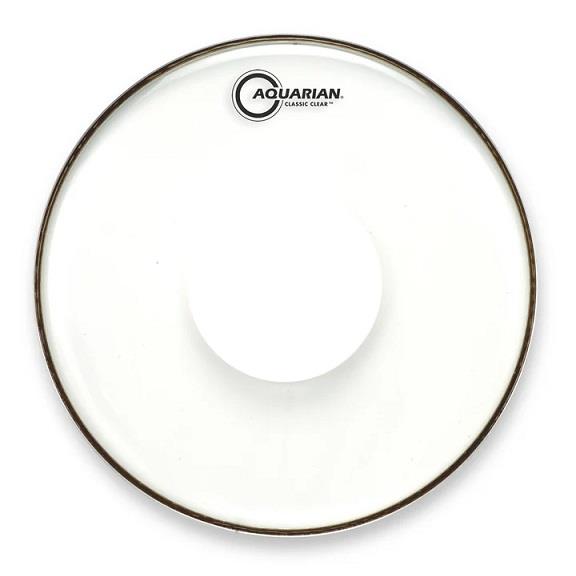 Aquarian 13" Classic Clear w/ Power Dot Drum Head