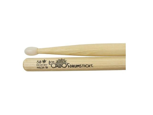 Los Cabos 5B Nylon Tip Hickory Drumsticks