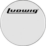 Ludwig 24" Powerstroke 3 Clear Bass Drum Head Block Logo