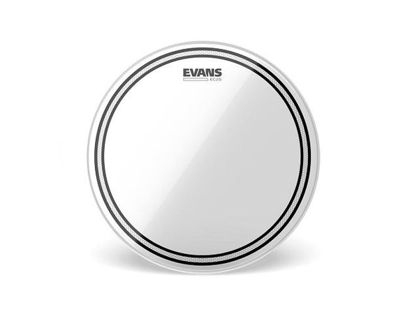Peau de batterie transparente Evans EC2 8"