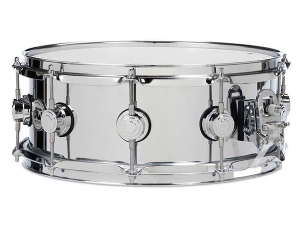 DW Collector's Series Polished Steel 5.5x14 Snare Drum