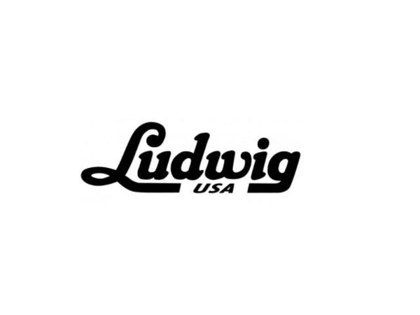 Ludwig Black Script Logo Decal