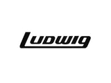 Autocollant avec logo noir Ludwig des années 70