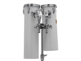 Pearl Rocket Toms Blanc avec support 6x18 et 6x21
