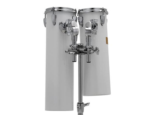 Pearl Rocket Toms Blanc avec support 6x18 et 6x21