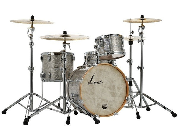 Sonor Vintage Series 3 Piece Shell Pack Vintage Silver Glitter 12 14 20 w/ Mount