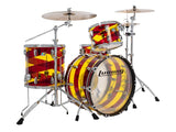 Ludwig Vistalite 50th Anniversary Fab Red Yellow Ltd