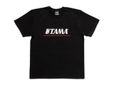 Tama Logo T-shirt Black w/ Red Line Size XL