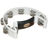 Viper Half-Moon Tambourine White