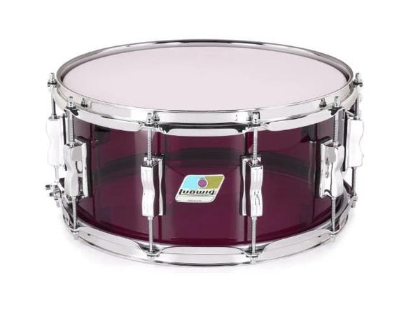 Caisse claire Ludwig Vistalite violette en édition limitée 6,5" x 14"