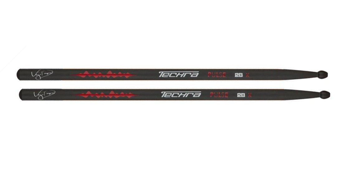 Techra Pulse 2B Virgil Donati Signature Drum Sticks 38464