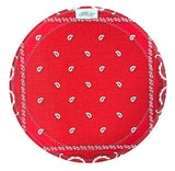 Roots 10" Solid Red Bandana