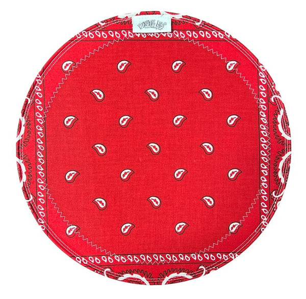 Roots 14" Solid Red Bandana