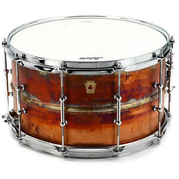 Ludwig 8x14 Raw Bronze Phonic w/ Tube Lugs Snare Drum