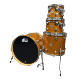 DW Collector's Series 333 Maple 4pc Shell Pack Burnt Orange Glass 10 12 16 22BD