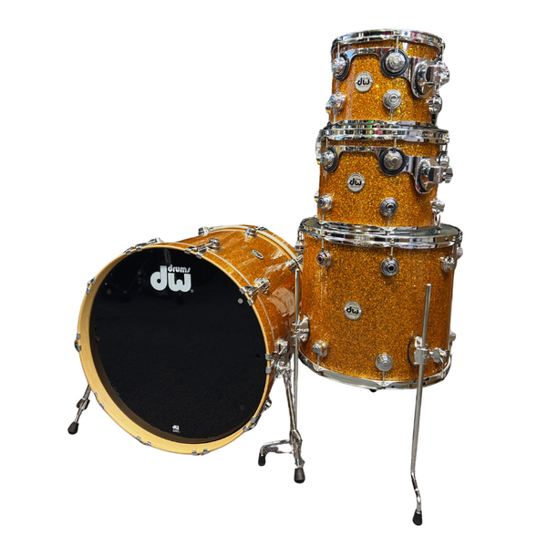 DW Collector's Series 333 Maple 4pc Shell Pack Burnt Orange Glass 10 12 16 22BD