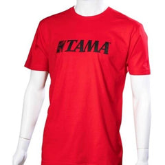 Tama T-Shirt Red w/ Black Logo Medium