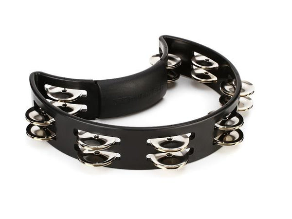 Rhythm Tech Tambourine Nickel Jingles Black