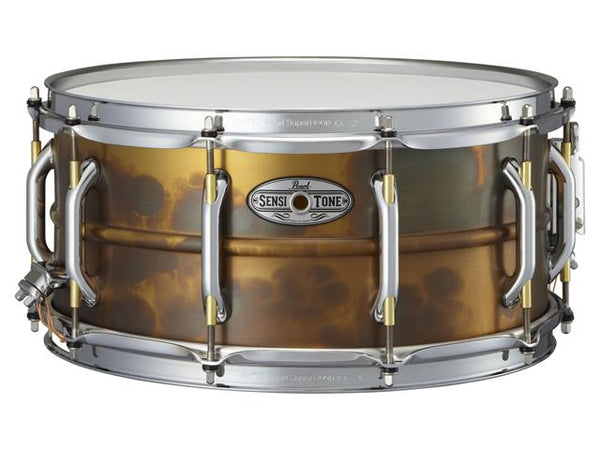 Pearl 6.5x14 SensiTone Premium Beaded Brass Snare Drum