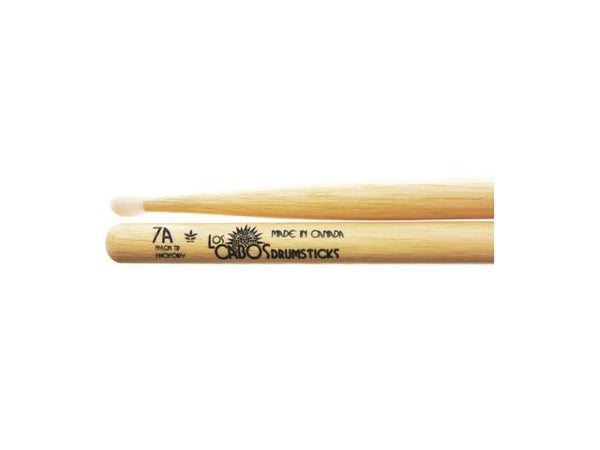 Los Cabos 7A Nylon Tip Hickory Drumsticks