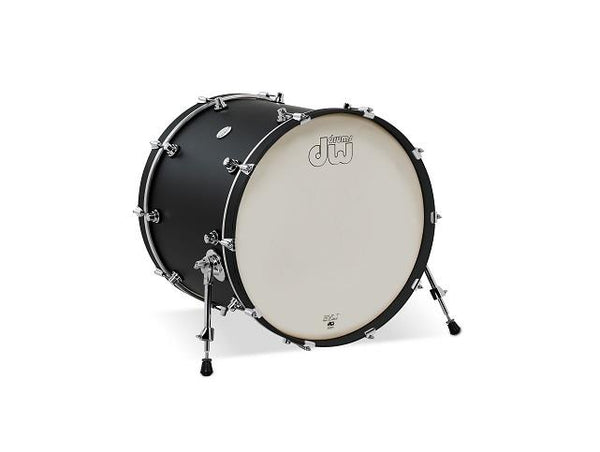 DW Design Series 18x22 Bass Drum Black Satin