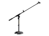Pied de micro Hercules Low "H" avec perche et pince pour micro