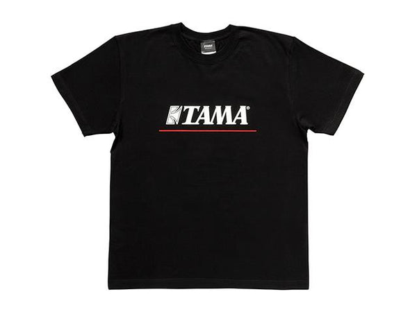 TAMA Logo T-shirt Black w/ Red Line XXL
