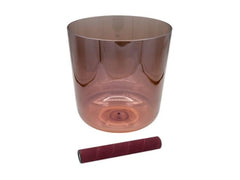 Sela Percussion 7.5” Infinity Crystal Singing Bowl in G3 440 Hz Orange
