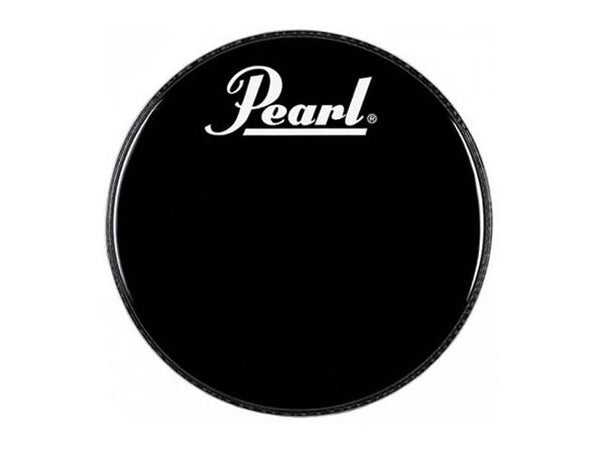 Pearl 22" Black w/ Perimeter EQ Ring and Logo Drum Head